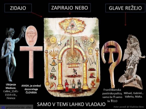 SAMO V TEMí LAHKO VLADAJO - MASONSKI PREDPASNIK VELIKEGA MOJSTRA
