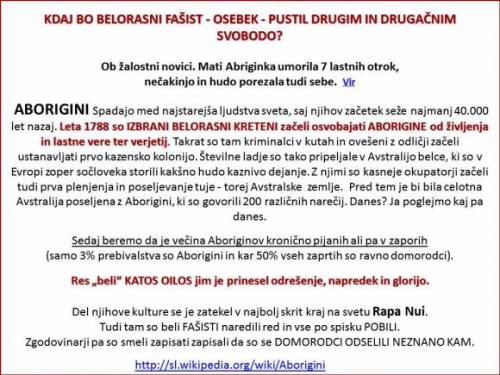 KDAJ BO BELORASNI FAŠIST - OSEBEK - PUSTIL DRUGIM IN DRUGAČNIM SVOBODO?