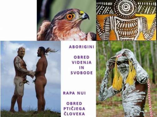 ABVORIGINI IN RAPA NUI OBREDJE - ČLOVEK PTIČ