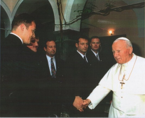 Robert in  papež Janez Pavel  II.