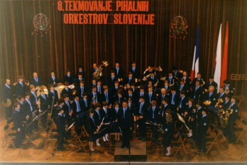 
				Orkester na tekmovalnem odru v Mariboru, 1985			