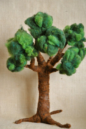 Wool Tree Needle felted Waldorf Inspired: Four Seasons made | Etsy