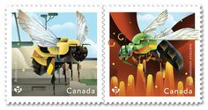 Canada Post 2018 Bee Stamps