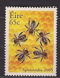 Irish bee postage stamp