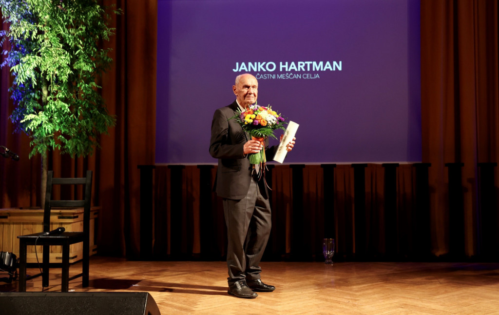 				Janko Hartman, dobitnik priuznanja MO Celje za življenjsko delo			