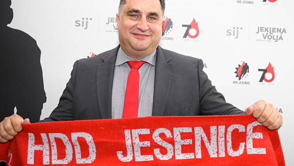 				Peter Bohinec kot novi predsednik HDD Jesenice.			
