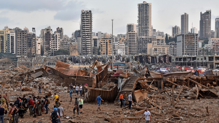 				Bejrut po rušilni eksploziji			
