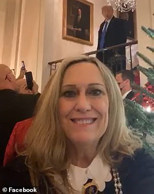 Former Oklahoma Republican Party Chair Pam Pollard (pictured) shared a video of Trump's remarks on social media