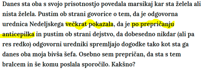 
				Del besedila novinarja in urednika Trma.si Miran Šubic. (Foto: Posnetek zaslona- Trma.si)			