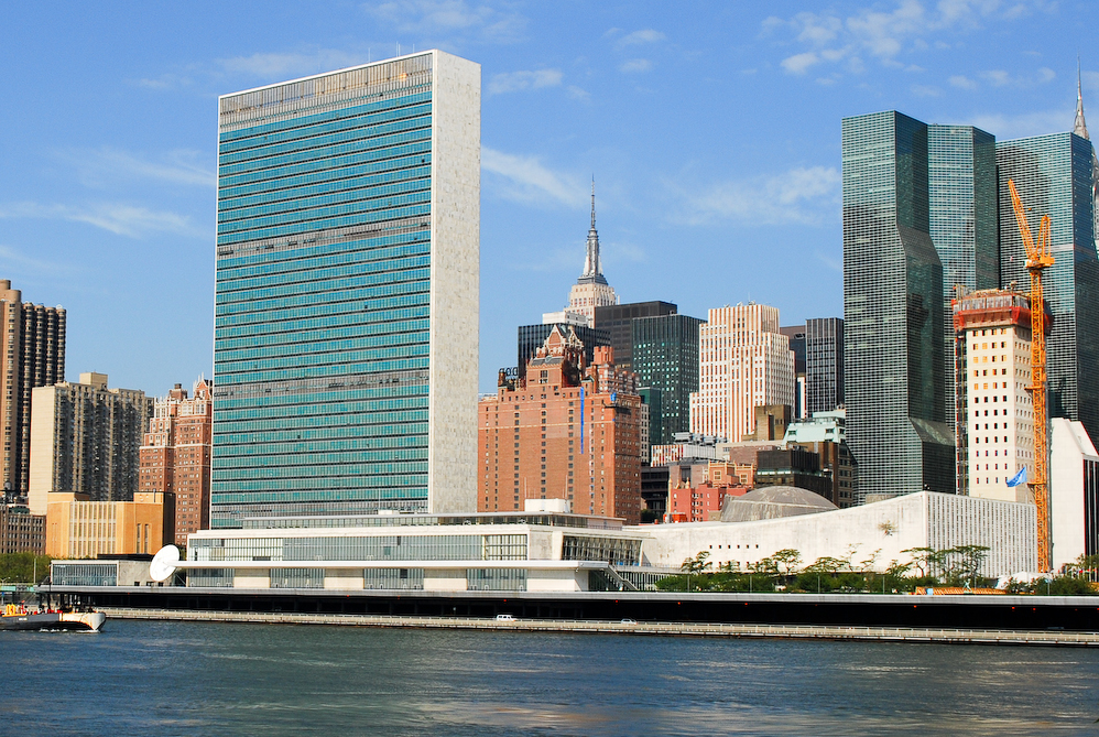 				Stavba sedeža OZN v New Yorku			