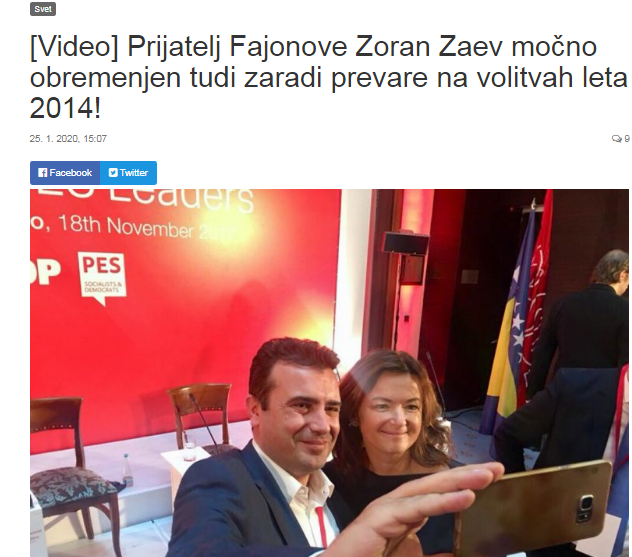 				Naslovnica Nova24tv o škandalu Zorana Zaeva. (Foto:Posneek zaslona. Nova24tv)			