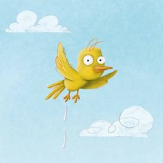 A little pooping bird from an illustration I’m working on. #birdillustration #behance #illustration