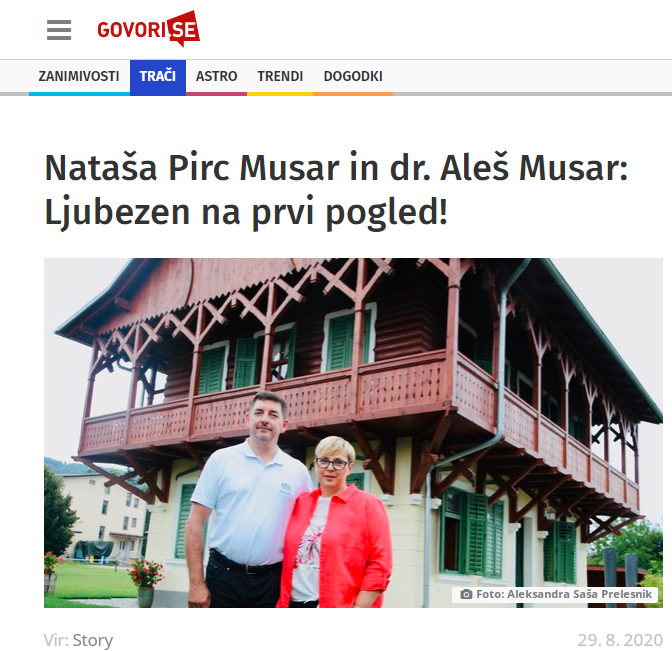 
				Aleš Musar in Nataša Pirc Musar. (Foto: Posnetek zaslona- Govori.se, Story, Aleksandra Saša Prelesnik)			